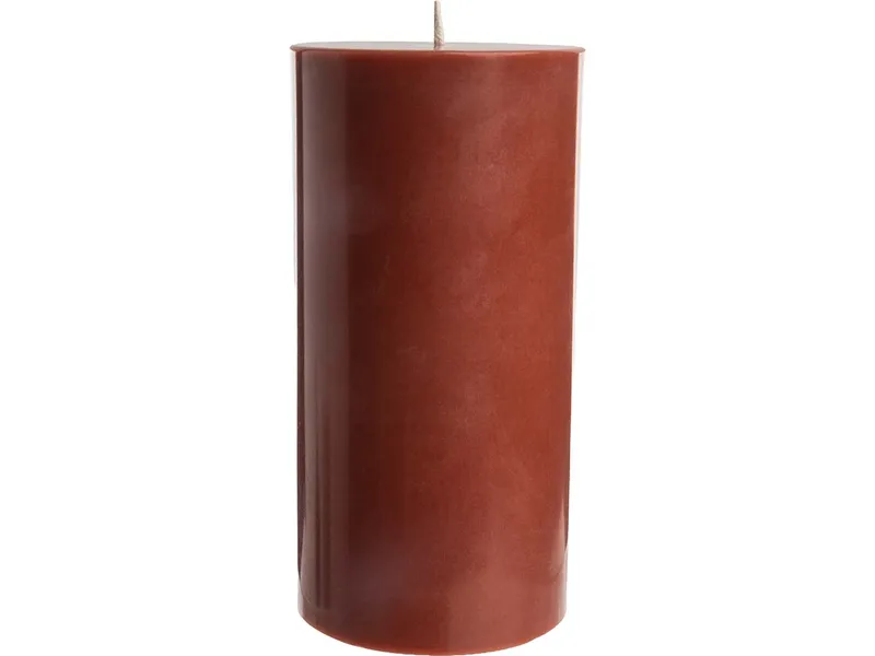 Tranquillo Handgearbeitete Stumpenkerze GLUMI red, Ø 7,5 x 15 cm - rot – Produktbild 2 von 4