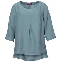 Heidekönigin Heidekönigin Leinen Blusenshirt, Steinblau, – Produktbild 2 von 4