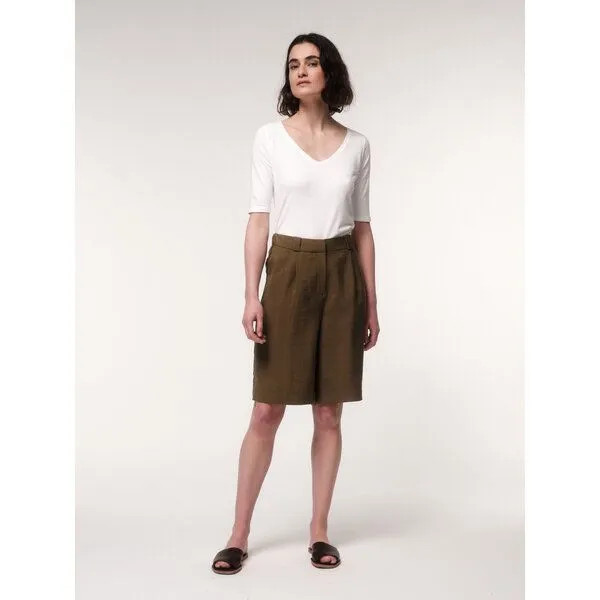 LANIUS LANIUS Bermuda aus TENCEL mit recyceltem Polyester, Agave, – Produktbild 3 von 3