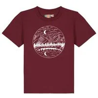 watabout kids watabout.kids T-Shirt Kinder Mountains by night, Burgundy, – Produktbild 1 von 1