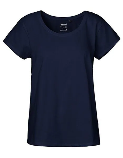 Neutral Neutral® Damen T-Shirt von Neutral Bio Baumwolle Loose Fit, Navy, – Produktbild 2 von 4