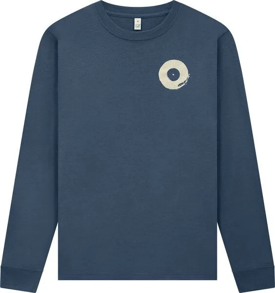ilovemixtapes ilovemixtapes Plattenspieler Longsleeve Siebdruck, beidseitig bedruckt, Faded navy (blau), – Produktbild 1 von 1