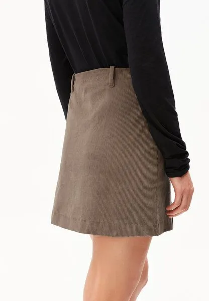 ARMEDANGELS ARMEDANGELS ZALAIAA CORDUROY Damen Webrock aus Bio-Baumwoll Mix, Walnut cream, – Produktbild 3 von 4