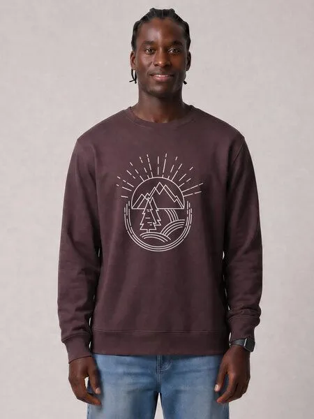 watapparel watapparel Sweatshirt Unisex Natur ist schön, Red brown, – Produktbild 2 von 2