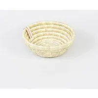 WomenCraft WomenCraft Snack- & Schmuckschale - 13cm - Braun/Weiß/Natur/Gelb – Produktbild 1 von 1