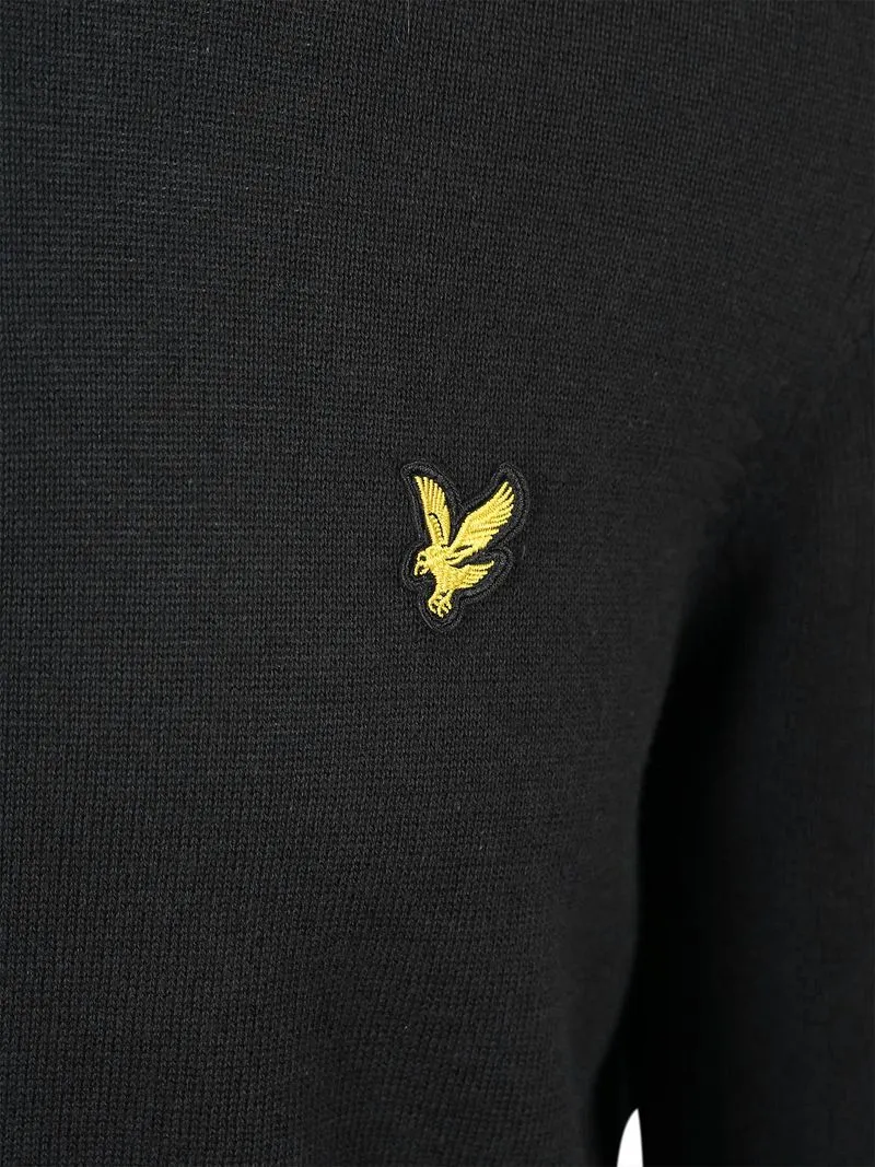 Lyle and Scott Lyle & Scott Half Zip Pull Merino Schwarz - Größe XXL, Schwarz, – Produktbild 3 von 3