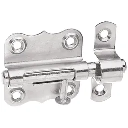 Alberts ALBERTS Grendelriegel, mit Knopf, ohne Feder, mit Schlaufe, Edelstahl, LxB39x38mm – Produktbild 1 von 1