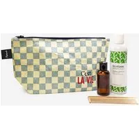 paprcuts paprcuts Kulturbeutel, C'est la vie (beige blau), – Produktbild 1 von 1