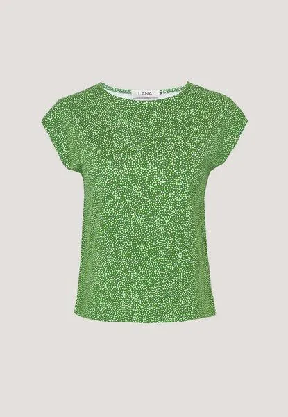 LANA Organic LANA Organic Sommershirt für Damen, Modell Kim, Luiza island green, – Produktbild 4 von 4