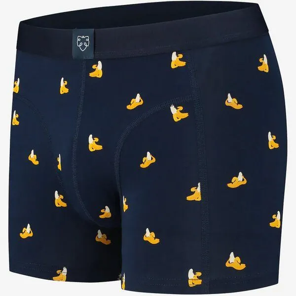 A-Dam A-Dam Boxerbrief Gemustert, Banana rama (blau), – Produktbild 2 von 3
