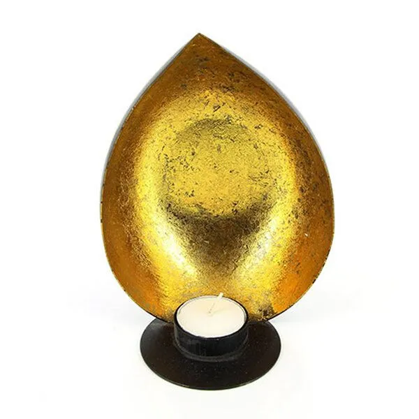 Mitienda Shop Mitienda Shop Teelichthalter aus Eisenblech Muschel gold – Produktbild 1 von 2