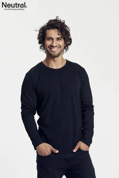 Neutral® - 3FREUNDE Neutral® - 3FREUNDE Männer Longsleeve, Schwarz, – Produktbild 4 von 4