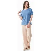 ORGANICATION ORGANICATION T-Shirt aus TENCEL Modal und Bio-Baumwolle, Blau(coronet blue), – Produktbild 1 von 1