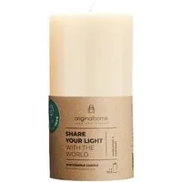 Originalhome Originalhome Geruchsneutrale Stumpenkerze Kleine – vegan & fair., Weiß (wollweiß), – Produktbild 1 von 1