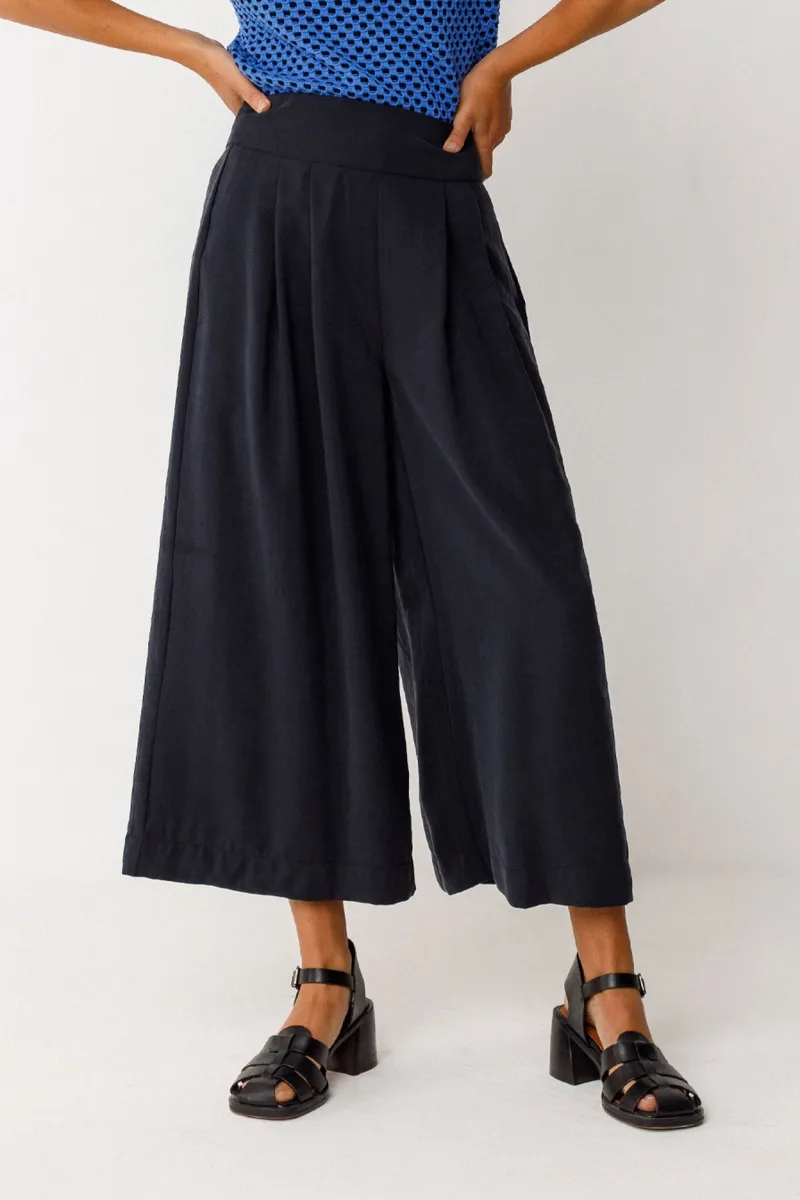 SKFK SKFK Damen vegan Weite Hose Enetz Schwarz, Schwarz, – Produktbild 2 von 2