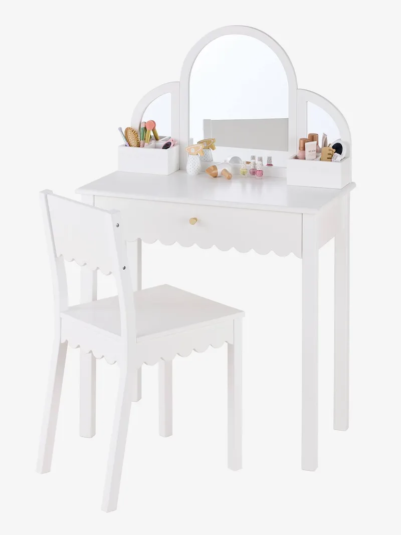 Vertbaudet Schminktisch FESTON Kinderzimmer, Weiß, – Produktbild 3 von 4