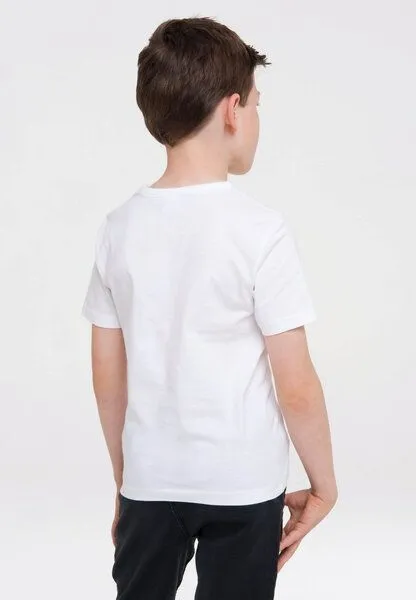 LOGOSH!RT LOGOSH!RT - Disney - Donald Duck - Gesicht - Kinder Bio - Organic T-Shirt Print, Altweiss, – Produktbild 3 von 4
