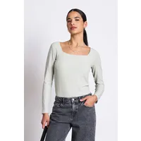 JAN N JUNE JAN 'N JUNE Damen vegan Langarmshirt Mit Rundhalsausschnitt Fria Vintage Spitze – Produktbild 1 von 1