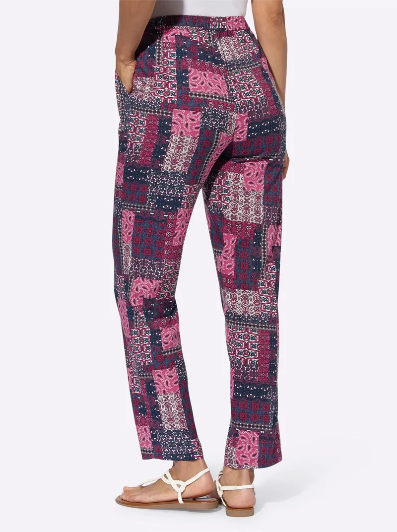Witt Schlupfhose, Erika-jeansblau-bedruckt, – Produktbild 2 von 3
