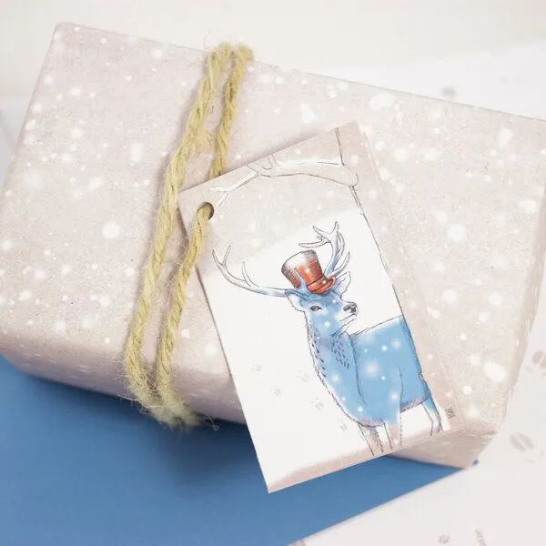 Bow & Hummingbird Bow & Hummingbird Geschenkpapier Schnee – Produktbild 2 von 3