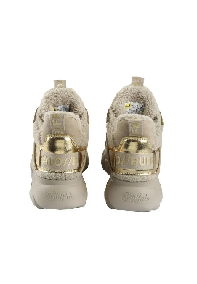 Buffalo Buffalo Cld Chai Warm Vegan Nappa/Fur Trainingsschuh, Beige, – Produktbild 2 von 4