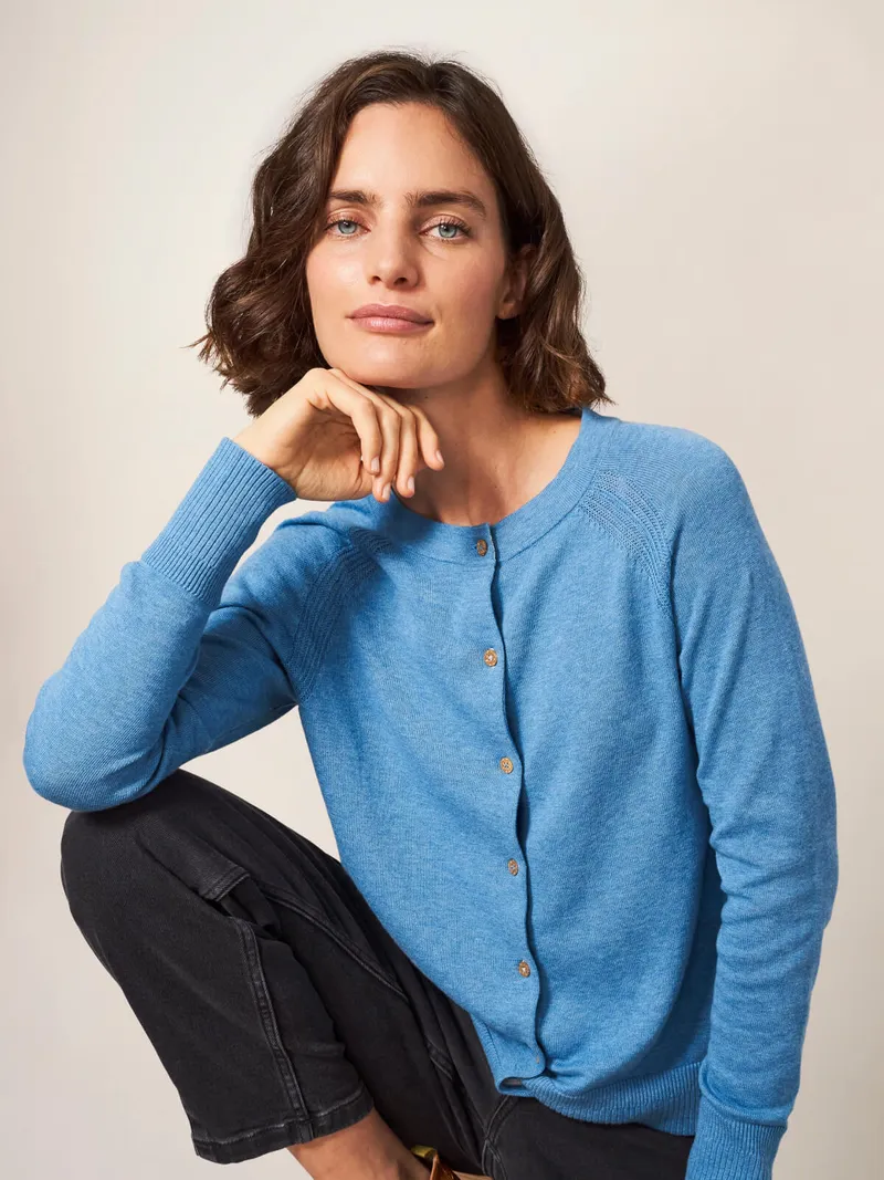 White Stuff Lulu Strickjacke - 48, Blau, – Produktbild 3 von 4