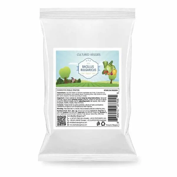 Bacillus Bulgaricus Bacillus Bulgaricus Cultured Veggies – Fermentations-Starter für Gemüse (2er Pack) – Produktbild 1 von 4