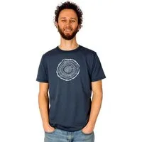 Life Tree Life-Tree Shirt aus Biobaumwolle Fairwear für Herren "Treeslice" in Washed White/Blue/Red/Green, Blau, – Produktbild 1 von 1