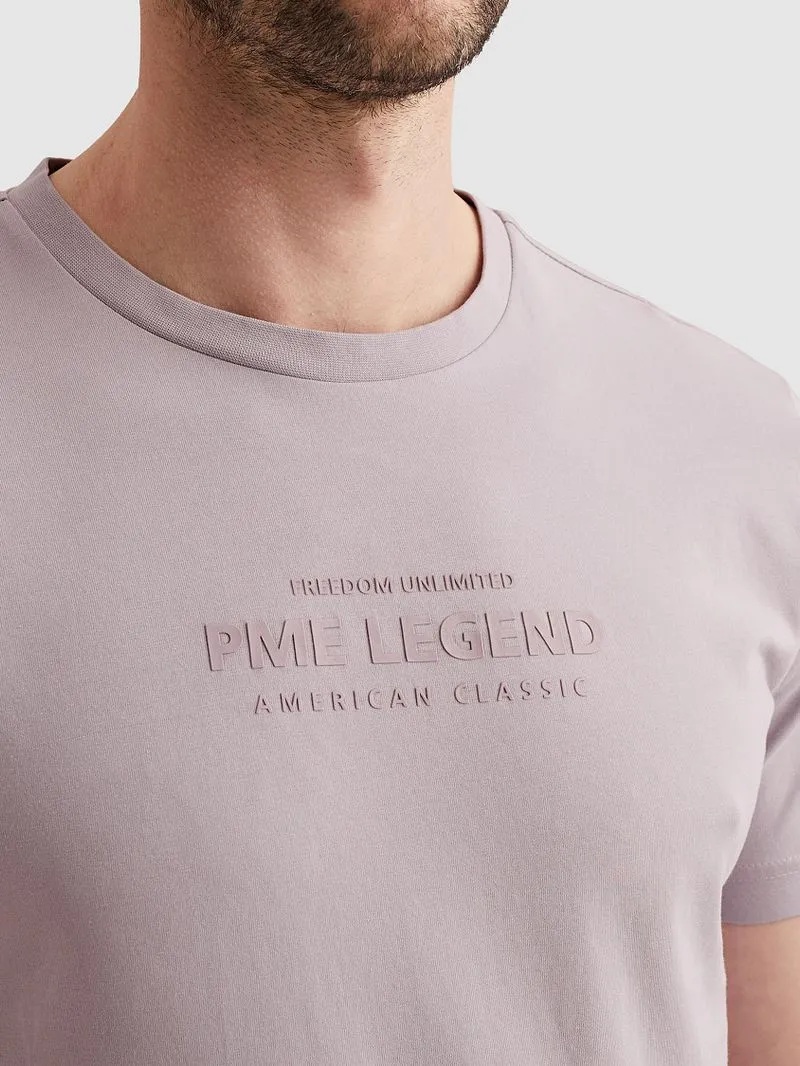 PME Legend PME Legend T-Shirt Logo Lavender Lila - Größe L, Violett, – Produktbild 1 von 3