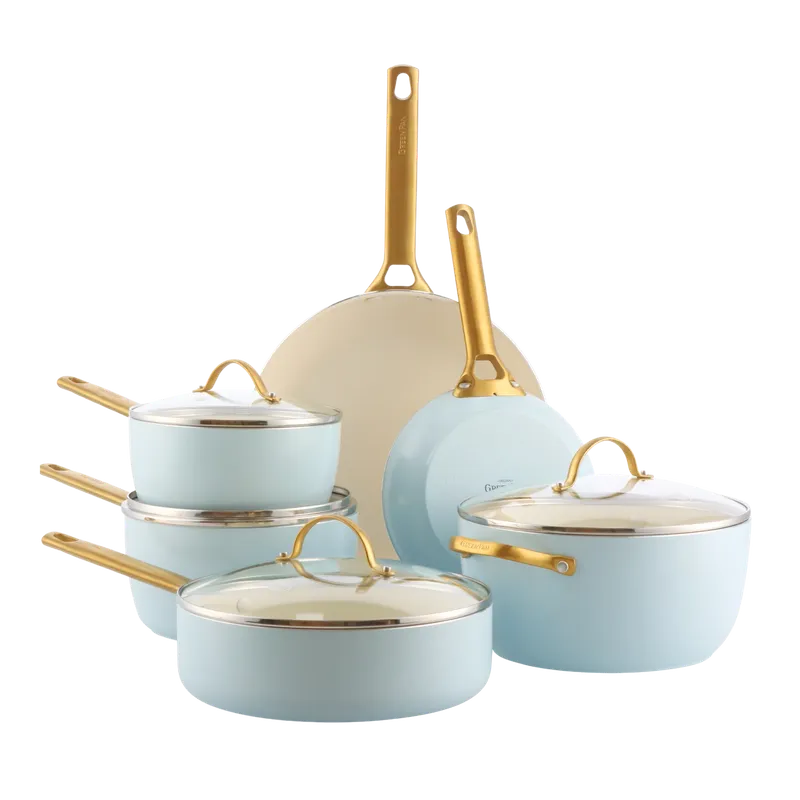 Greenpan Greenpan Pfannen- & Topfset "Padova Reserve" 6er-Set, Hellblau, – Produktbild 1 von 3