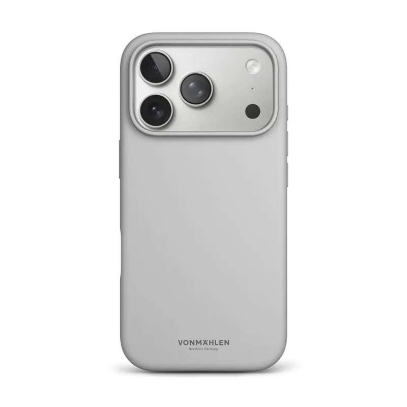 VONMÄHLEN VONMÄHLEN Soft Silikon Case für iPhone 17 Pro Light Gray – Produktbild 3 von 5