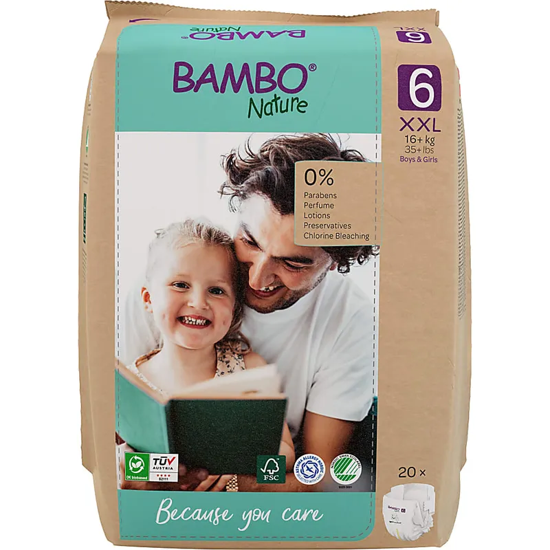 Bambo Nature Bambo Nature Windeln - XL Plus - Größe 6 - Packung mit 20 Windeln – Produktbild 1 von 1