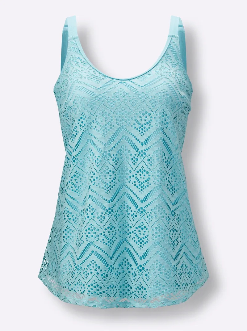 feel good Tankini-Oberteil aquamarin, Aquamarin, – Produktbild 1 von 2