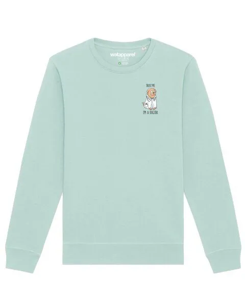 watapparel watapparel Sweatshirt Unisex Dogtor, Caribbean blue, – Produktbild 1 von 3