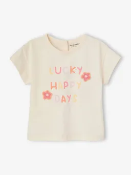 Vertbaudet Baby T-Shirt mit Häkelblumen Mädchen – Produktbild 1 von 1