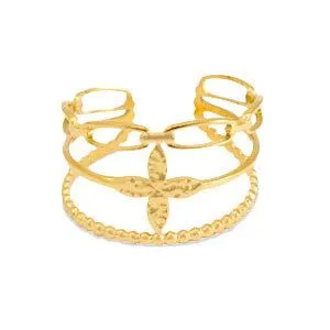 ELEKTROPULLI Größenverstellbarer Ring Ø17mm von Elektropulli, Gold, – Produktbild 2 von 8