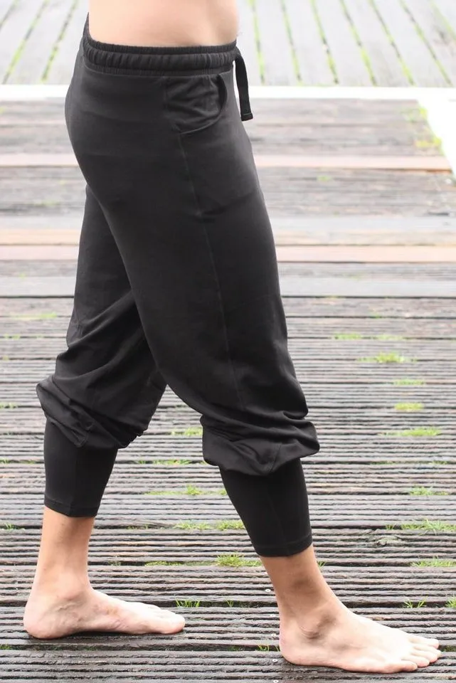 ESPARTO ESPARTO Yogahose Yoga- und Sporthose Sitaara unisex (mit Kordel im Bund) Bindegürtel / -kordel, Schwarz, – Produktbild 3 von 5