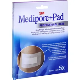 Solventum Germany MEDIPORE+Pad 3M 10x10cm 3566NP Pflaster 5 St Pflaster – Produktbild 1 von 1