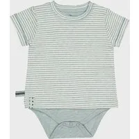 OrganicEra Baby S/S T-shirt Body gestreift 'OrganicEra' aus Bio-Baumwolle – Produktbild 1 von 1