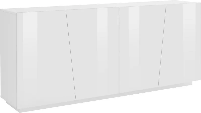 Home affaire Sideboard Vega, Kommode mit 4 Türen, Breite 200 cm, Weiß, – Produktbild 2 von 5
