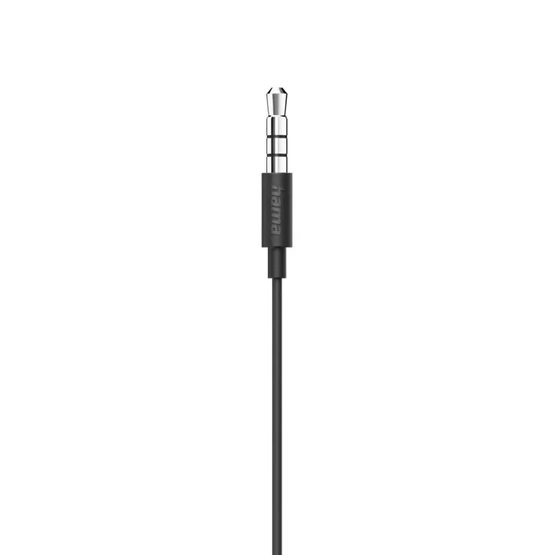 Hama Hama Kopfhörer "Noble", Earbuds, Mikrofon, Kabelknickschutz, 3,5-mm-Klinke, Schw – Produktbild 3 von 5