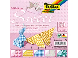 folia folia Faltblätter "Sweet" 80g/m², 15x15cm – Produktbild 1 von 1