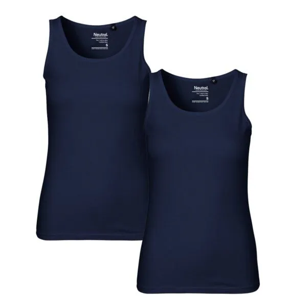 Neutral Neutral® Neutral Tank Top aus Bio-Baumwolle, 2er Pack, Navy, – Produktbild 1 von 2