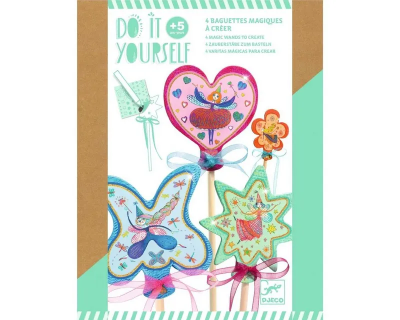 DJECO Kreativset DIY: Zauberstab Kleine Feen Bastelset DJ07950 – Produktbild 2 von 5