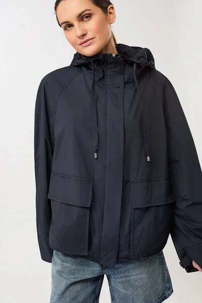 LangerChen LangerChen Modische Kapuzenjacke mit großen Taschen, Navy (blau), – Produktbild 2 von 4