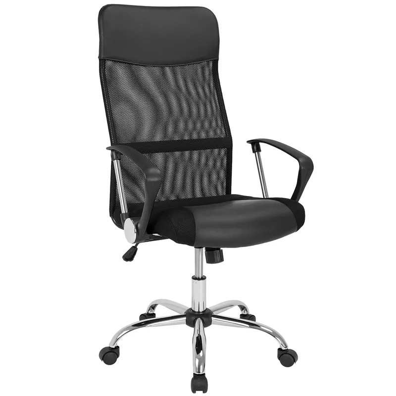 Casaria® Bürostuhl Deluxe Schwarz mit Netz, Schwarz, – Produktbild 2 von 2