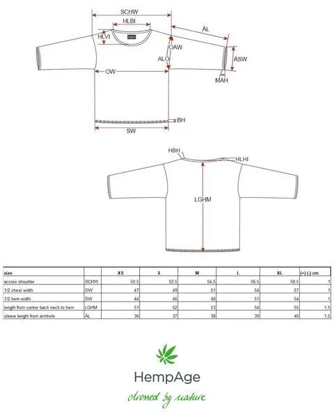 HempAge HempAge Ajoure Pullover Hanf/Biobaumwolle, Menta (grün), – Produktbild 3 von 4