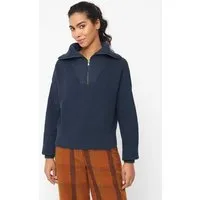 Givn Berlin Givn Berlin Troyer-Strickpullover LUZ aus Bio-Baumwolle, Midnight blue, – Produktbild 1 von 1
