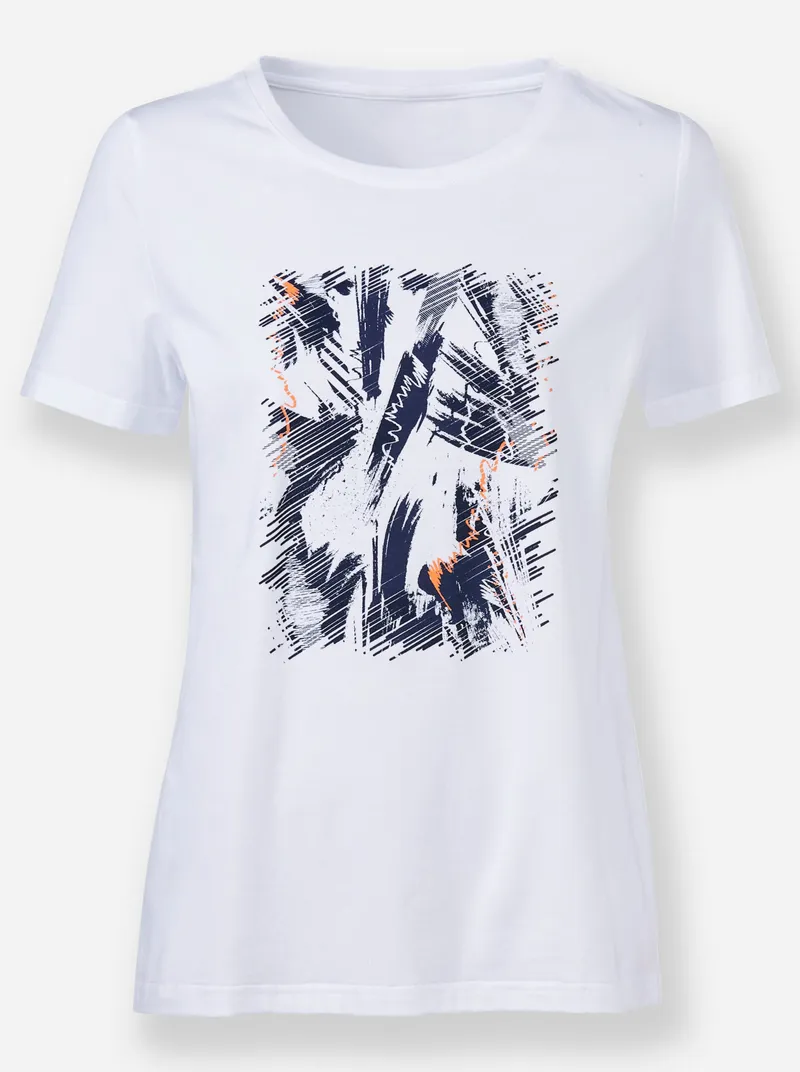 heine Rundhalsshirt weiß, Weiß, – Produktbild 1 von 2