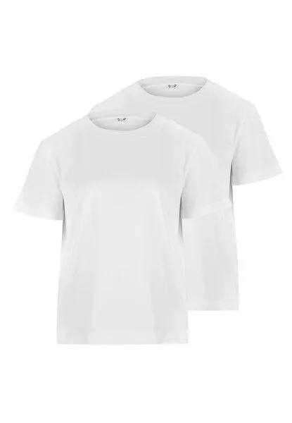 MELA KHIRA Damen T-Shirt Bundle | von MELA | Fairtrade & GOTS zertifiziert, Weiss / weiss, – Produktbild 1 von 4